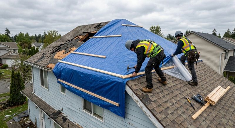 Roof Tarping Service